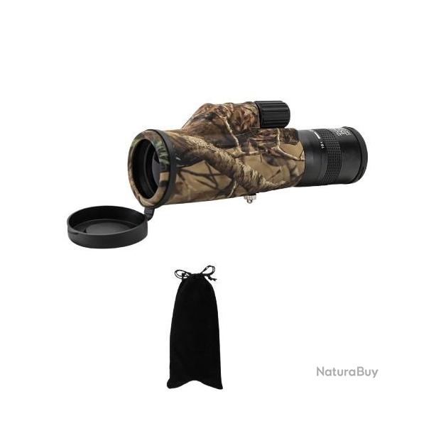 Monoculaire 8-20x50 HD Zoom Longue Distance Compatible Tr�pied Chasse Observation Nature Camo