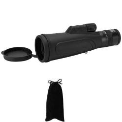 Monoculaire 6-16x50 HD Zoom Puissant Compatible Tr&eacute;pied Chasse Observation Oiseaux Randonn&eacute;e Noir