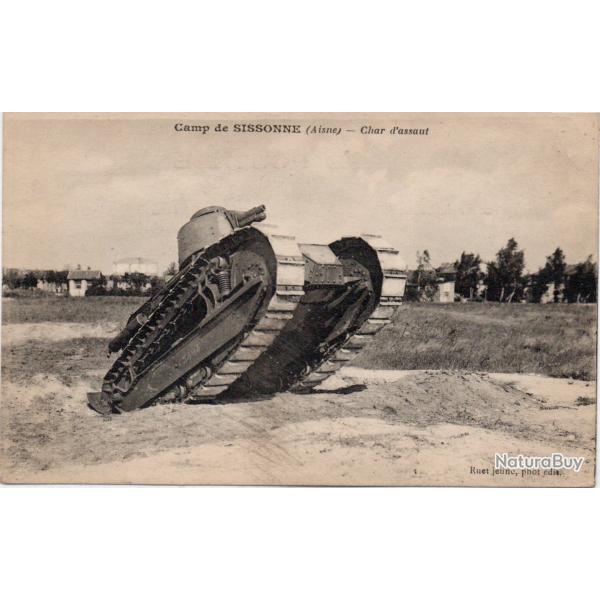 Carte Postale Char d'assaut Camp de Sissonne (Aisne)- N�8588