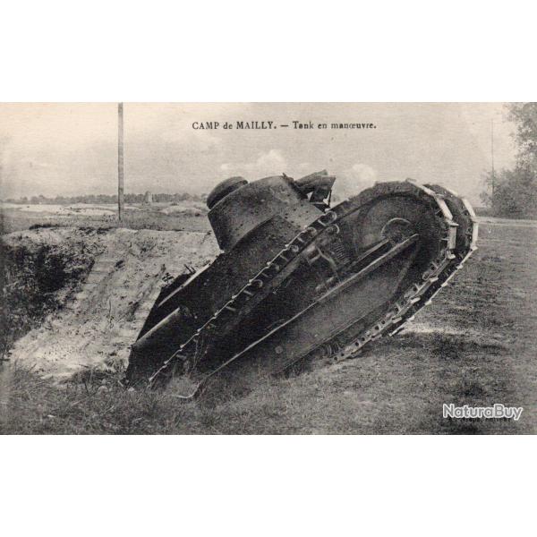 Carte Postale - Camp de Mailly - Tank en manoeuvre- N�8591