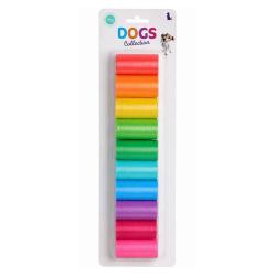 Lot de 240 Sachets &agrave; Crottes pour Chien - 12 Rouleaux R&eacute;sistants et &Eacute;tanches