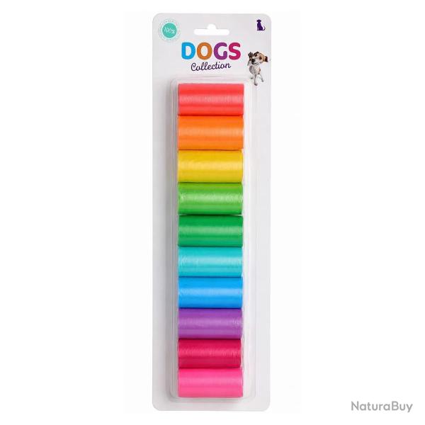 Lot de 240 Sachets � Crottes pour Chien - 12 Rouleaux R�sistants et �tanches