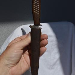 Couteau de tranch&eacute;e allemand Grabendolch Lame dentel&eacute;e WW1 14/18 1914 Feldzug 1915