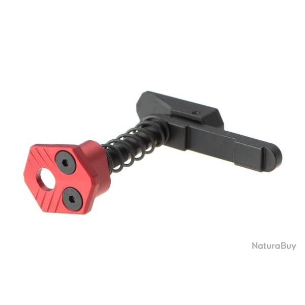 Leapers - AR15 Ambidextrous Extended Magazine Release - Red - R�f: TLT-TKSMRR