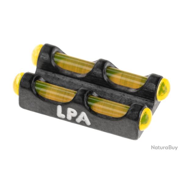 LPA Yellow Twin Fiber Optics Front Sight 2,6 MA Thread - Ref: 12232400000
