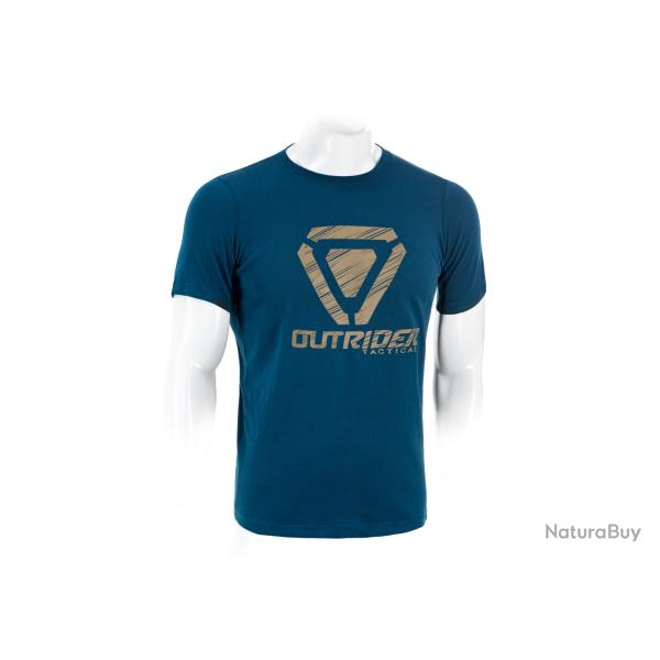 Outrider - OT Scratched Logo Tee - Taille 2XL - Blue - R�f: 11187970045