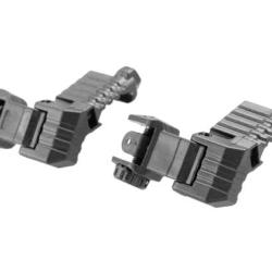 DLG Tactical - Offset Iron Sight Set High Profile - Black - R&eacute;f: 12887706000