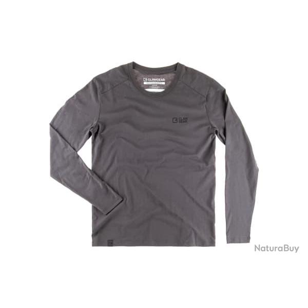 Clawgear - Basic Tee LS - Taille S - Wolf Grey - R�f: 12201410125