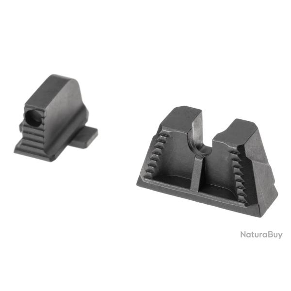 Strike Industries Iron Front and Rear sights for Sig Sauer P320 Suppressor Height - Ref: SI-P320-SIG