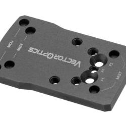 Vector Optics - 2-in-1 Adapter For Glock Pistols MOJ / RMR and MGT / RMR - Black - R&eacute;f: 12844606000