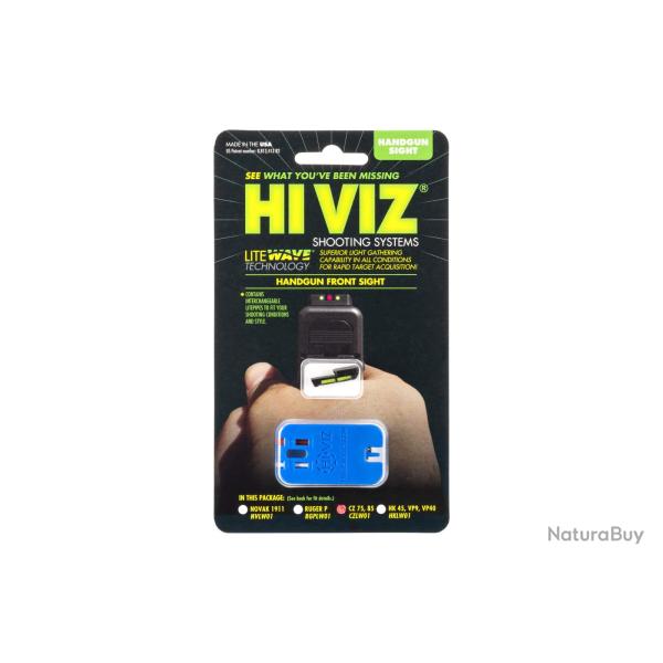 HIVIZ LiteWave Front Sight for CZ 75/P01 - Ref: CZLW01