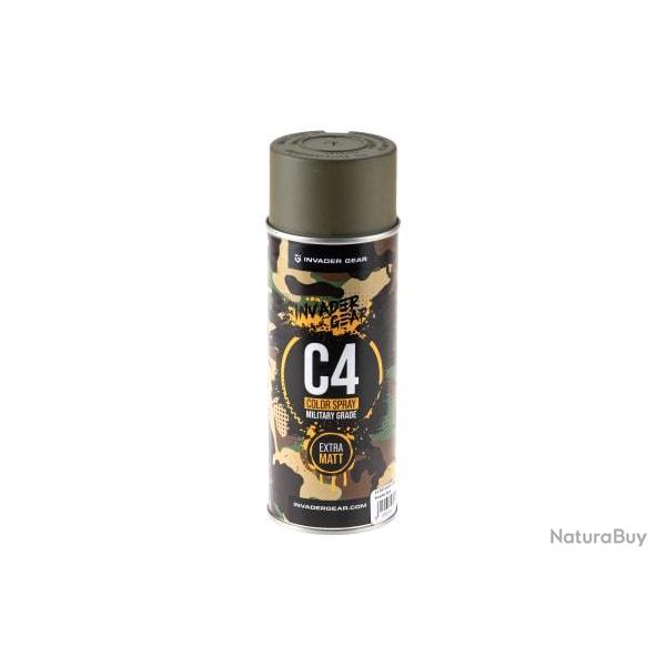 Invader Gear - C4 Mil Grade Color Spray - RAL6040 - R�f: RAL 6040
