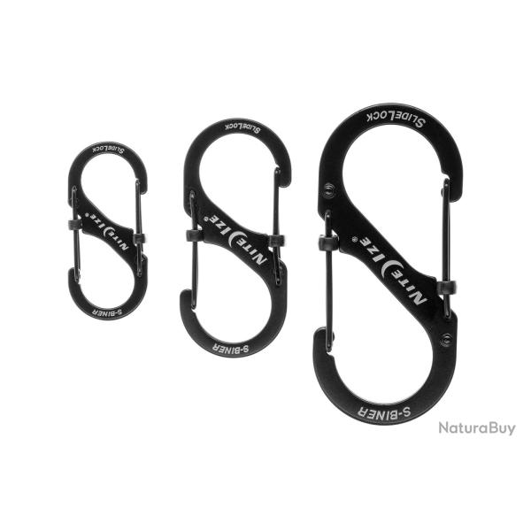 Nite Ize S-Biner Stainless Steel SlideLock 3pcs - Ref: LSBC-01-R6