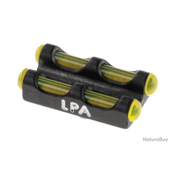 LPA Yellow Twin Fiber Optics Front Sight 3,0 MA Thread - Ref: 12232500000