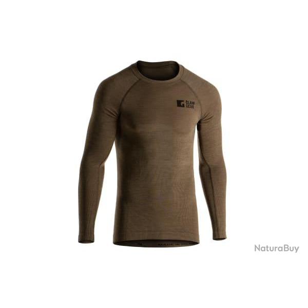 Clawgear - Merino Seamless Shirt LS - Taille 2XL - Stonegrey Olive - R�f: 12049320145