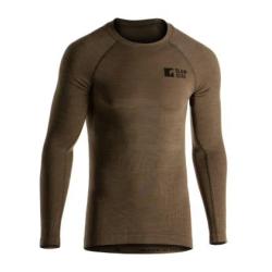 Clawgear - Merino Seamless Shirt LS - Taille XL - Stonegrey Olive - R&eacute;f: 12049320140