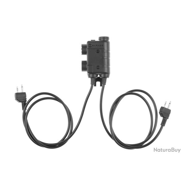 Earmor M56 Dual Comm Tactical PTT for 2x Midland - Ref: 12733006000