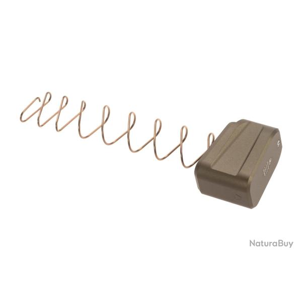 Strike Industries Aluminum Extended Magazine Plate for Glock 19 - Ref: SI-EMP-AL-G19-FDE