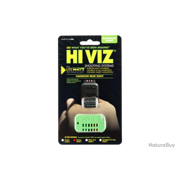 HIVIZ LiteWave Rear Sight for Sig P-Series - Ref: SGLW18