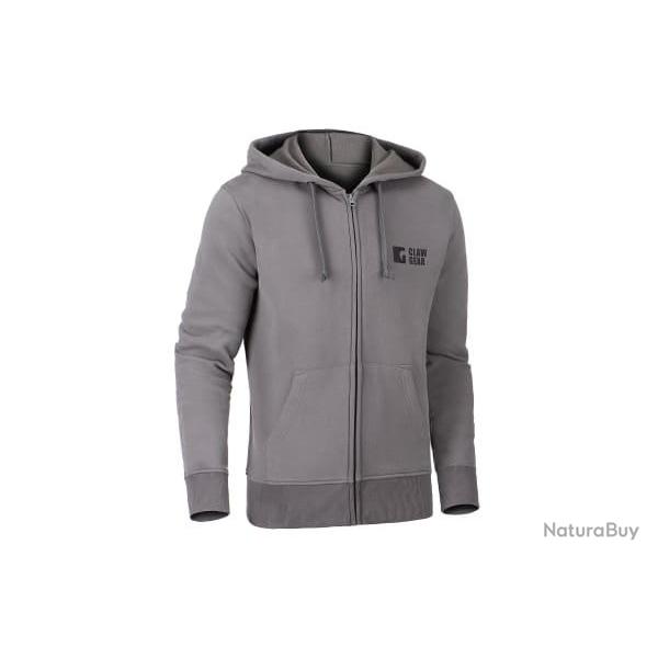 Clawgear - CG Logo Zip Hoodie - Taille S - Wolf Grey - R�f: 11188210125