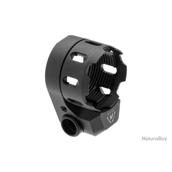 Strike Industries Tribus Enhanced Castle Nut with Extended End Plate V2 - Ref: SI-AR-TRIBUS-BK