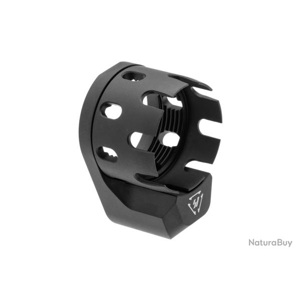 Strike Industries AR Enhanced Castle Nut & Extended End Plate - Ref: SI-AR-ECN&EEP-BK