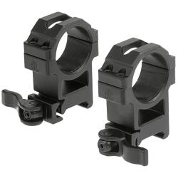 Leapers 30mm QD CNC Mount Rings High - Ref: RQ2W3224