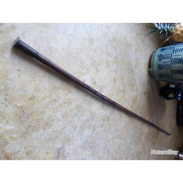 baguette ancienne bois pour fusil de chasse 90cm avec extracteur