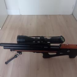 Vend FX WILCAT MK lll synth&eacute;tique 5.5o mm Avec mallette,  tr&eacute;pied, lunette, silencieux, neuf,