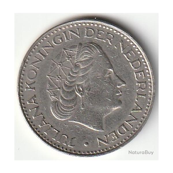 Pi�ce de Monnaie Argent Pays Bas 1 Gulden 1968