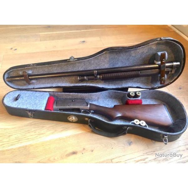 Winchester mod�le 1897 (1910) Cal 12 / 70 Take Down + �tui violon bois capitonn�