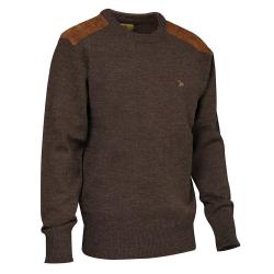 Prix de d&eacute;part &agrave; 1� !! Pull chasse Fox Rond Marron Verney Carron Taille L