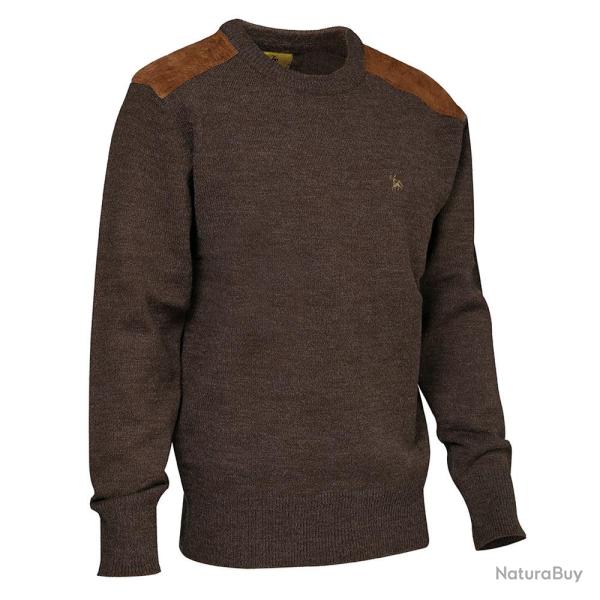 Prix de d�part � 1� !! Pull chasse Fox Rond Marron Verney Carron Taille L
