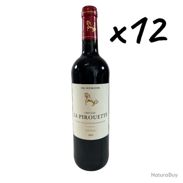 Vente Flash Ch�teau La Pirouette "Cru Bourgeois" AOC M�doc, 2023, x12 bouteilles, livraison gratuite