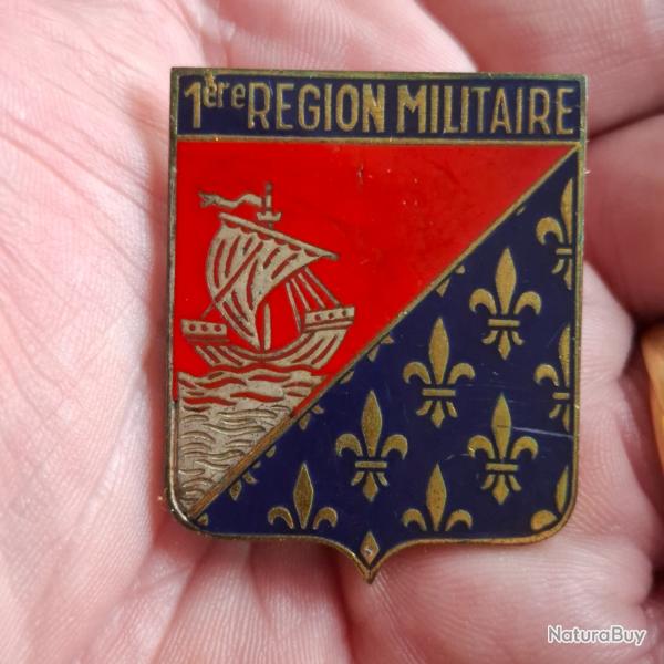 INSIGNE ETAT MAJOR 1 er REGION MILITAIRE ( DRAGO - G 2219 )
