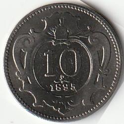 Pi&egrave;ce de Monnaie  Empire D'AUTRICHE 10 heller - Fran&ccedil;ois Joseph Ier 1895
