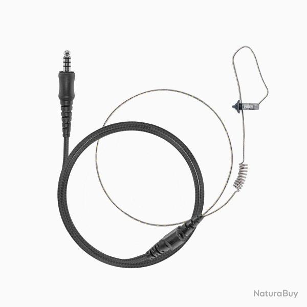 Oreillette Radio + Micro N-ear 360 Flexo(TM) (C�ble Tress�) 60 cm Jack 3,5 mm
