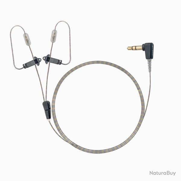 Double Oreillette Radio N-ear 360(TM) Original 60 cm Jack 3,5 mm