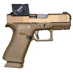 Pistolet GLOCK 43X Coyote A-Cut Coa Combo Cal 9x19 mm