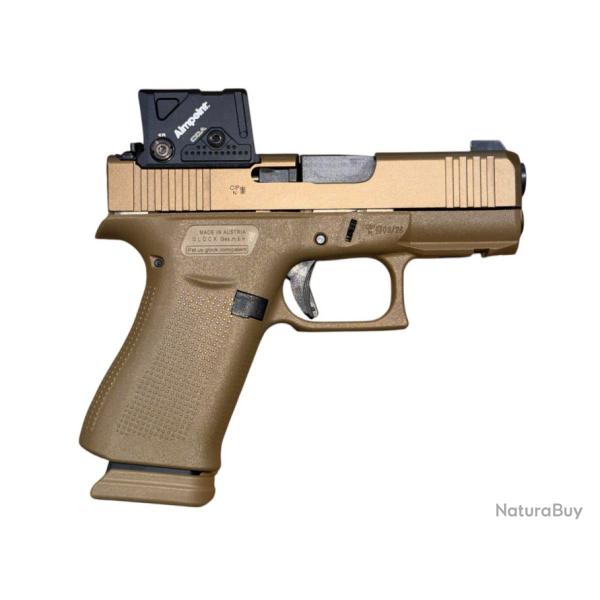 Pistolet GLOCK 43X Coyote A-Cut Coa Combo Cal 9x19 mm