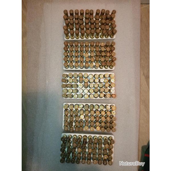 Lot de 250 douilles 222R RWS tir�es 1 X