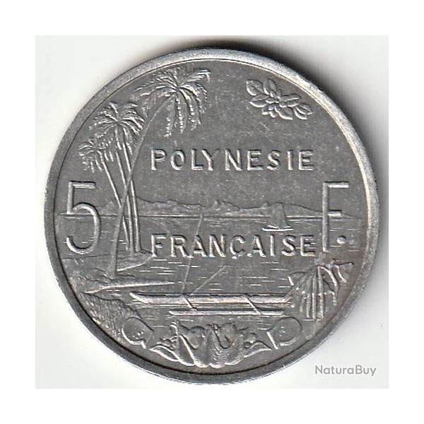 Pi�ce de Monnaie Polyn�sie fran�aise 5 francs  IEOM 2001