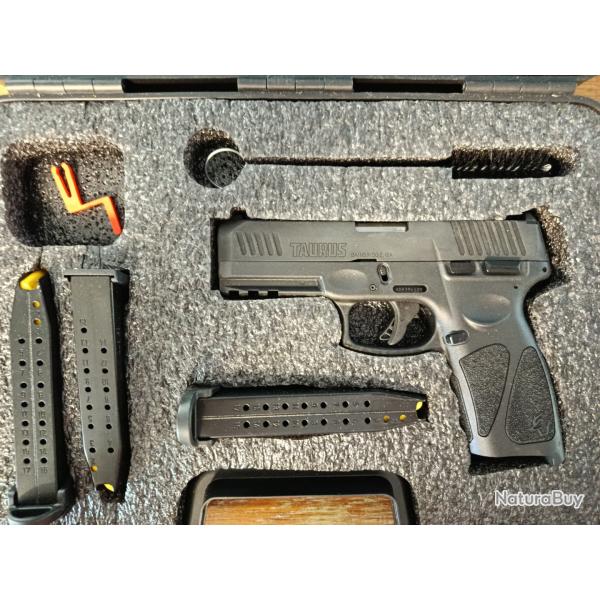 Vends pistolet Taurus G3, servi 2 fois, 300 euros ferme