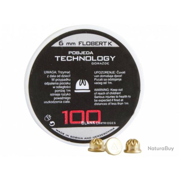 BALLE 6MM FLOBERT A BLANC X100