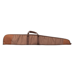 FOURREAU FUSIL TOILE MARRON ET CUIR