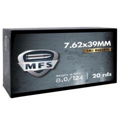 munitions MFS cal.7.62x39 FMJ 124gr 8g par 20