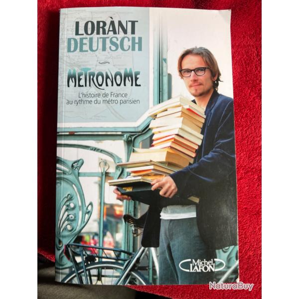 livre "M�tronome" de Lorant Deutsch, 2010, �tat moyen
