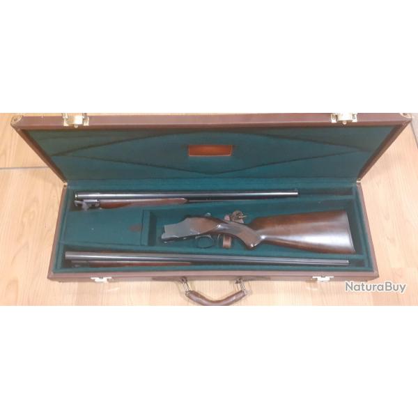 Fusil superpos� Browning B25 calibre 12 71cm + 1 canon b�cassier