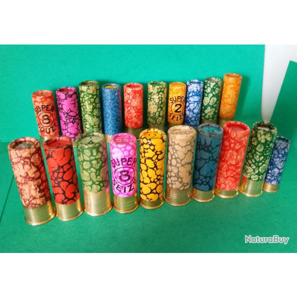 COLLECTION DE 20 CARTOUCHES  MANUFRANCE et MANUre FRAse ST. ETIENNE NON RECHARGEES N�2