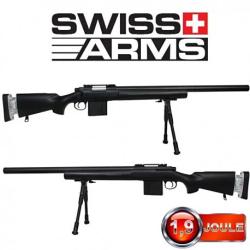 R&eacute;plique Airsoft Sniper M24 SAS-04 w/ Bipied Noir (Cybergun)